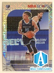 2019-20 NBA Hoops Premium Stock Brandon Clarke RARE Silver Mojo Prizm RC #217